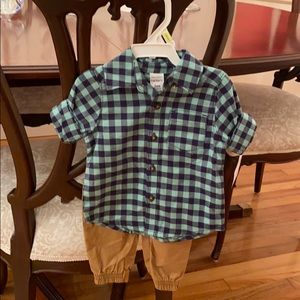 Carter’s shirt and pant outfit